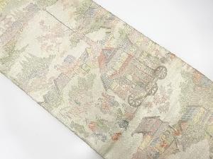 佐賀錦　祭風景模様織り出し袋帯